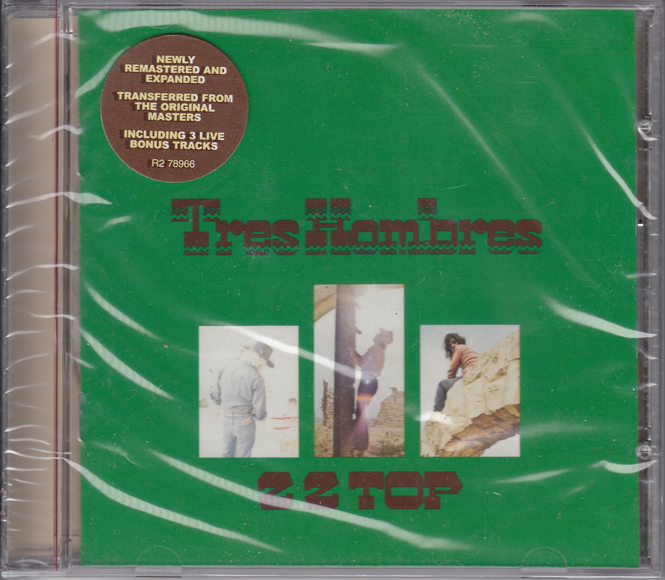 ZZ Top  Tres Hombres : Front + Sticker  us
